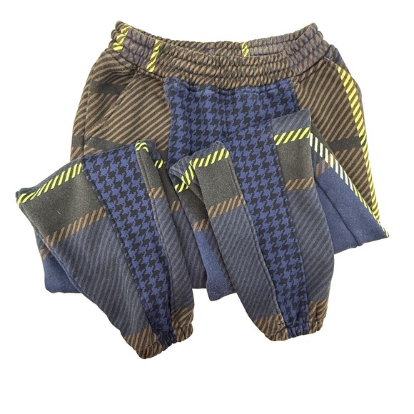 adidas Pants - Adidas Ivy Park Halls of Ivy Houndstooth Sweatpants Blue‎ Unisex Small Beyonce